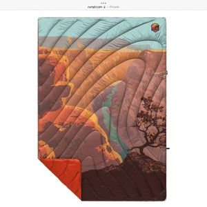 NEW RUMPL puffy blanket Grand Canyon 52 x 75 inches